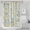 Christmas Shower Curtain Winter Snowman Xmas Pine Tree Shower Curtains For Bathroom Decor Waterproof And Mildew Resistant