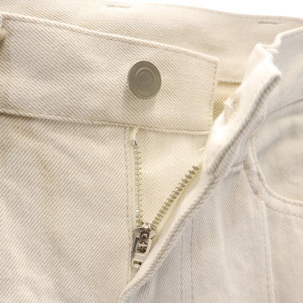 Unused PUBLIC TOKYO Denim Pants 1 Beige Cut Off Women Used