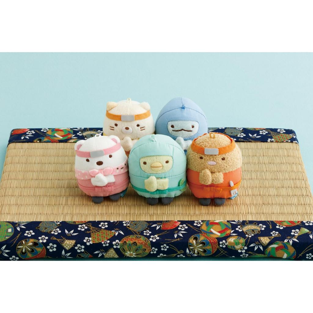 MV74701 Sumikkogurashi [Ninja] Nin Nin Hanging Plush Toy - Shirokuma (Polar Bear)