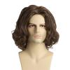 Men's Blonde Wigs Synthetic Natural Wavy Wig with Side Men Cosplay Wig Costume Roleplay Daily Party