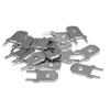 50Pcs 6.3Mm 4.8Mm Inserts Plug Male Terminal 250 Pcb Solder Lug Thickness 0.8 Two Legs ,Pcb Welding Sheet