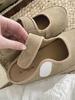 Fashion Women Clogs Cow Suede Leather Mules Slippers Lady Spring Summer Slip on Flats Female Beige Low-heeled Comfort New Girls Clogs