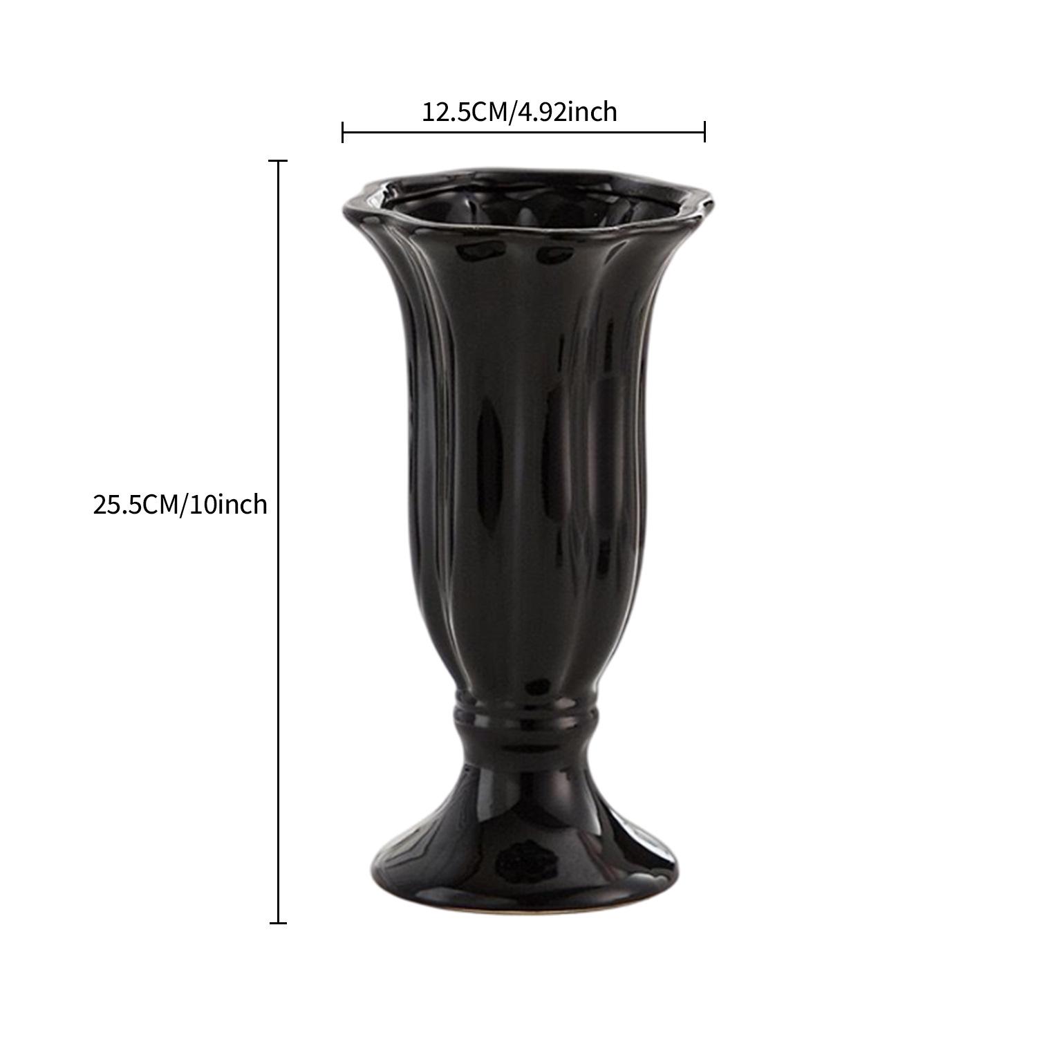 French Retro Ceramic Vase for Home Decoration and Floral Arrangements