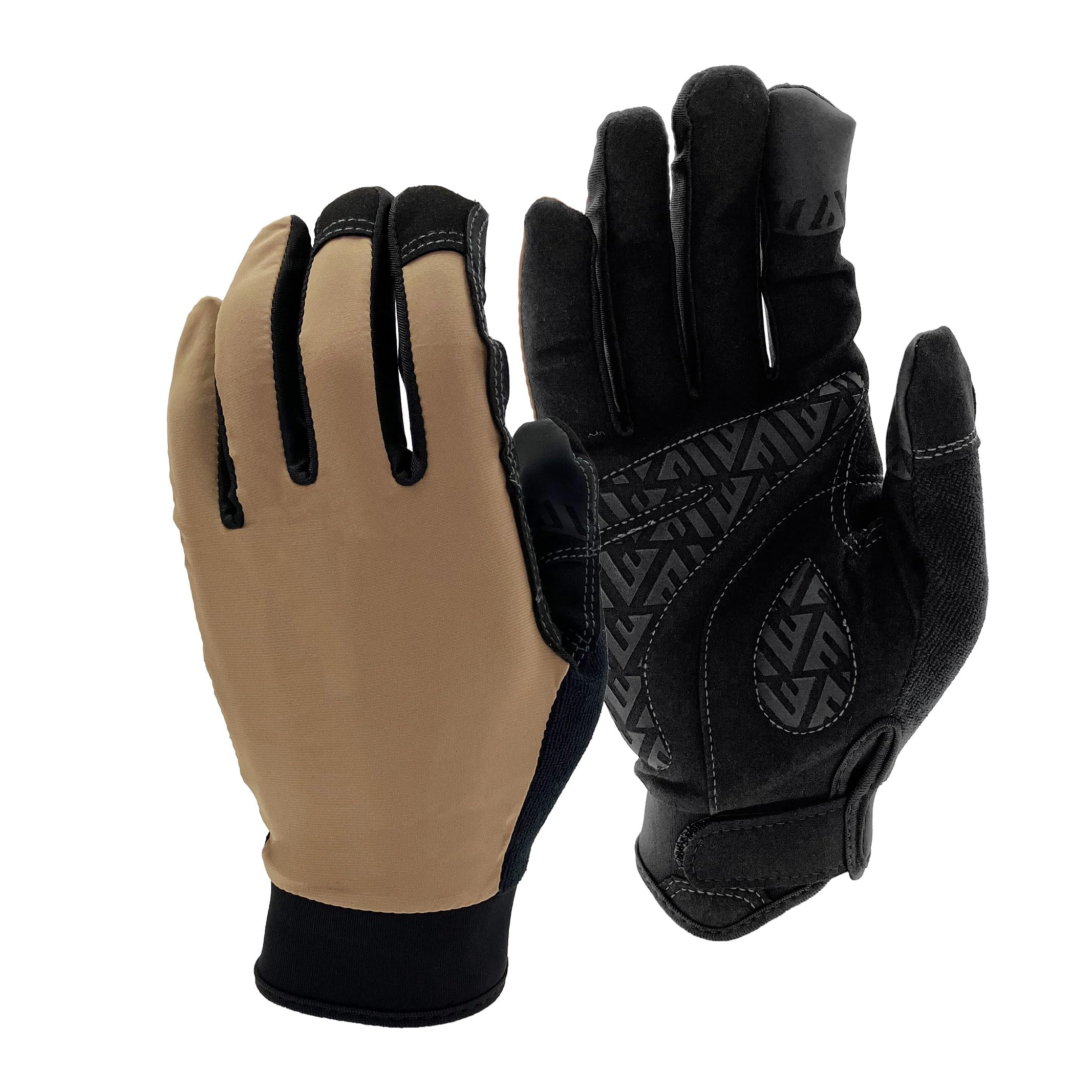 

Otafuku Gloves FUBAR Backless Gloves Leather Microfiber Touchscreen Compatible with Shock Absorbing Size M [Faux Pads] FB-58,