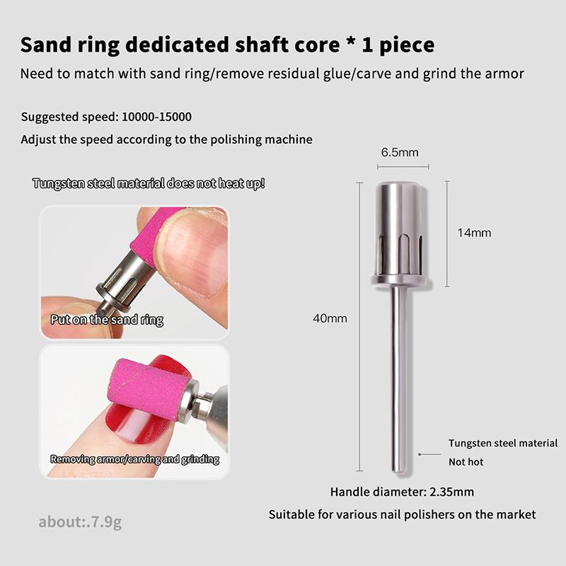 Mandrel Bits For Nails Sanding Bands 3/32" Milling Cutter Easy-Off E-File Accessories For Nail Art Supplies For Professionals