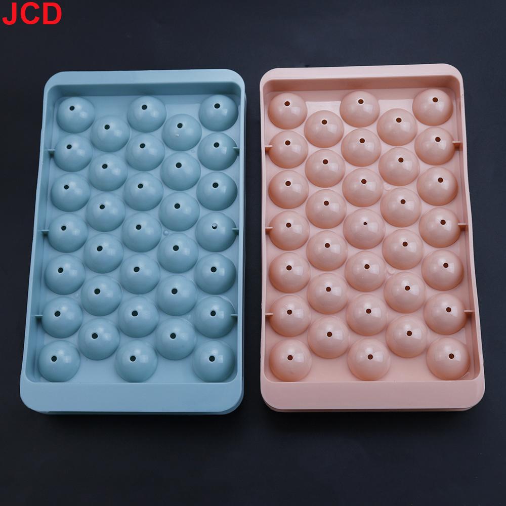18/33 Grids Plastic Ice Cube Tray with Lid Kitchen Gadgets DIY Round Ball Diamond Shaped Ice Mold Home Bar Accessories Ice Maker