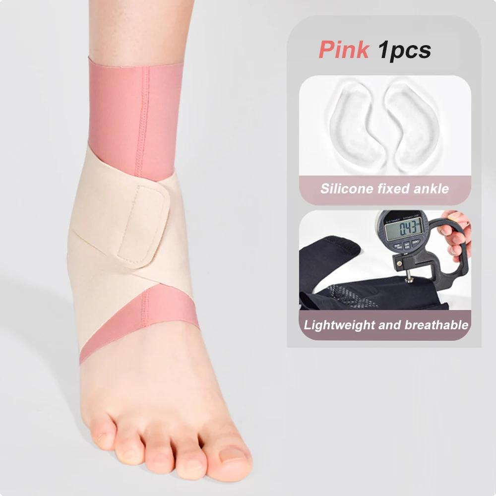 1Pcs Ankle Compression Support For Men Women Elastic Sprain Foot Sleeve Protector Fitness Basketball Football Running