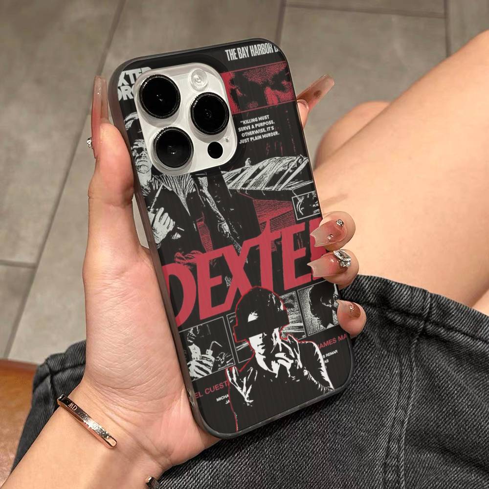 

Crime Movie Dexter For IPhone 15 16 17 14 13 12 11 Pro Max 16E 16 Plus 17 Air Corrugated Shockproof Phone Cover iPhone 16 plus