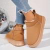Women'S Slip-On House Shoes - Soft Plush Indoor/Outdoor Winter Boots with Non-Slip EVA Sole, Cushioned Warm Lining