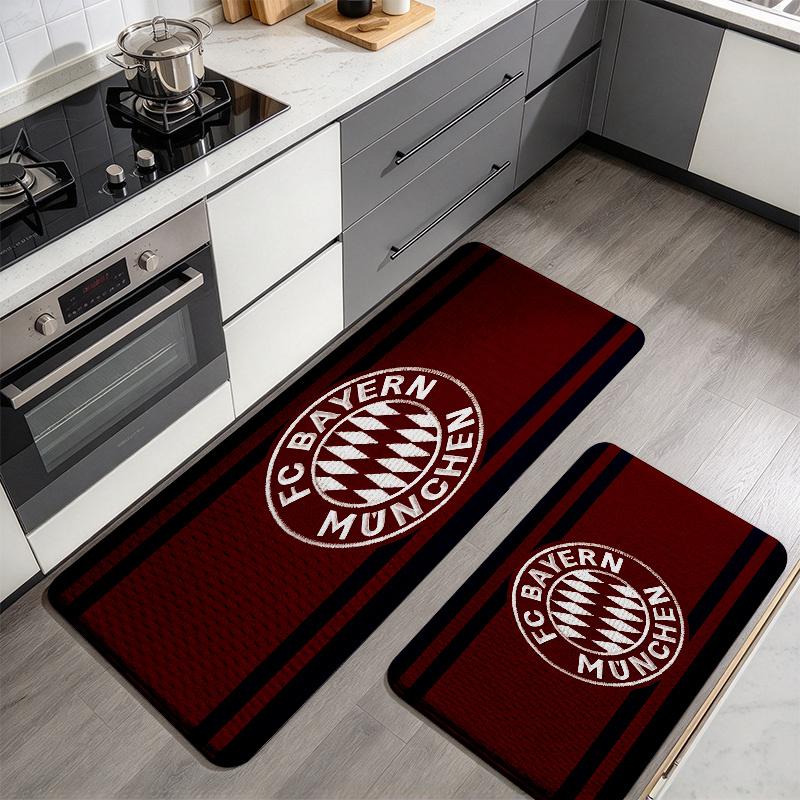 Bayern Munich2 Flannel Kitchen Mat Christmas Soft Area Rug Non Slip Floor Carpet Home Decoration