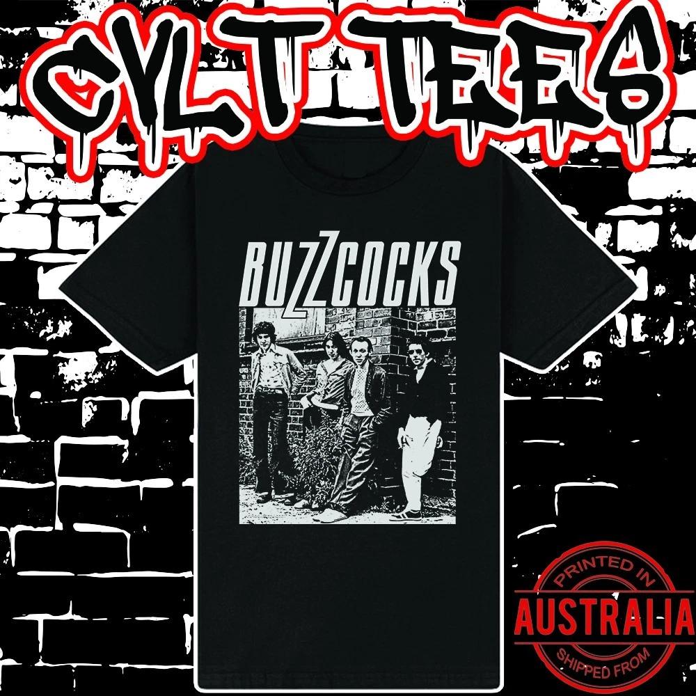 Men s and Women s T-shirts Buzzcocks Band Tee ~ Premium Black Gildan Cotton XS