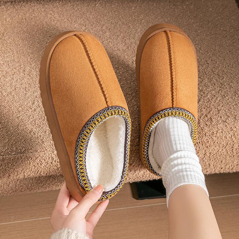 Fleece verdickte thermische Baumwollpantoffeln 2025 neue Winter-Baumwollschuhe für Zuhause, Indoor, weichsohlige Plüschpantoffeln