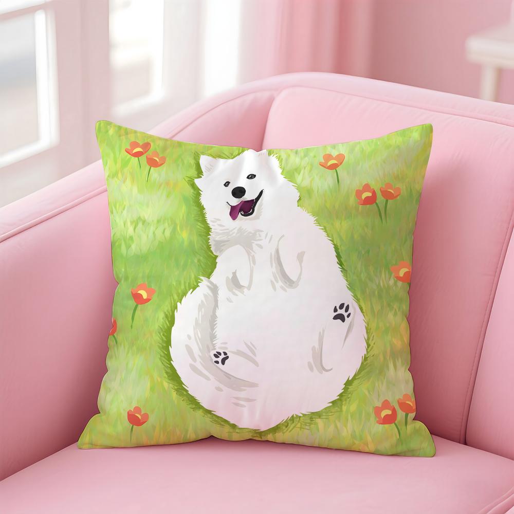NICE CUTE Labrador Retriever dog Cushion Cover Pillow Case Soft Friendly Fabric  Concealed Zipper