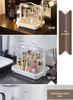 Transparent Dustproof Storage Box with Lid for Bread and Milk Bottles