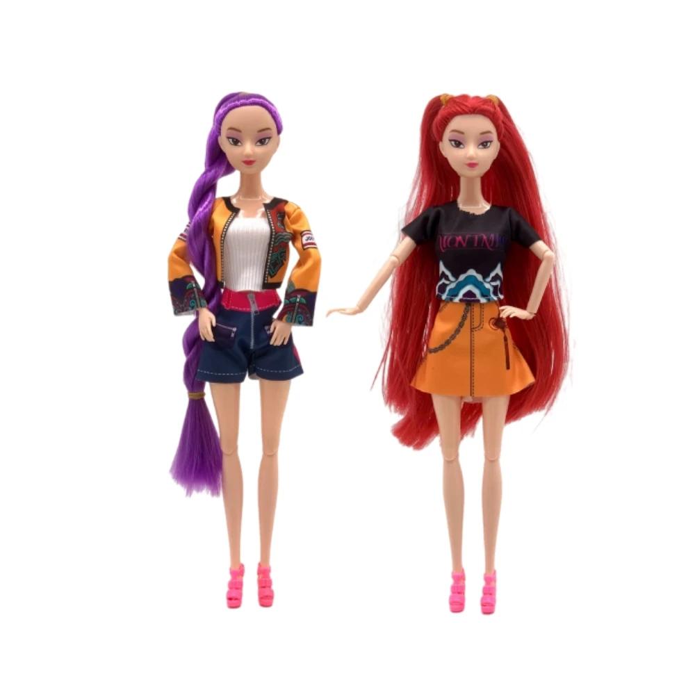 NEW Kpop Demon Hunters Action Figure Vinyl Doll Toy Kawaii Huntrix Anime Figures Rumi Mira Zoey For Children Christmas Gift