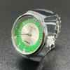 Ring Watch Creative Quartz Finger Watch Fashion Adjustable for Men Women Students Silver