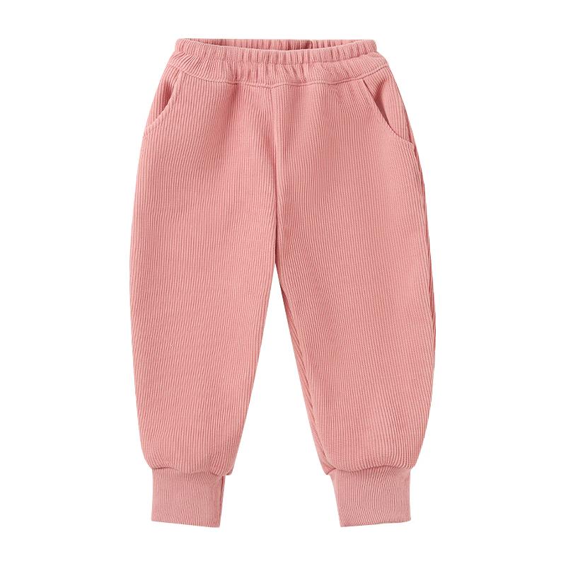OUYUN Kids Fleece-Lined Cuffed Joggers 130
