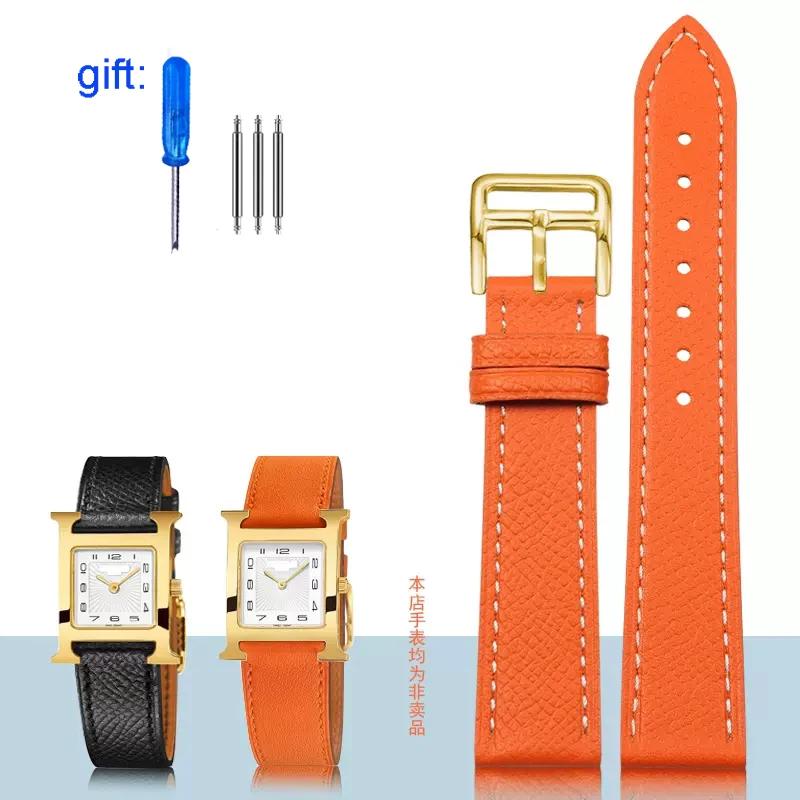 Классический ремешок для часов из натуральной кожи подходит для часов Hermes 14/16/18/20 — фото 11
