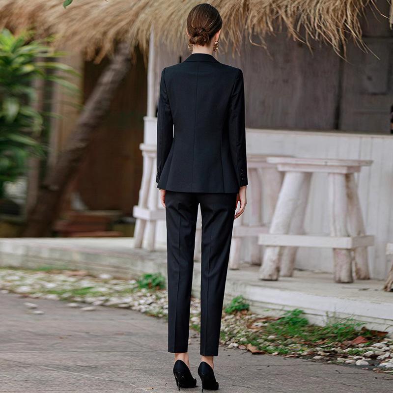 2024 AD Women's Autumn Elegance Suit: Goddess Style, Casual-Professional Fashion Set with Suit Pants