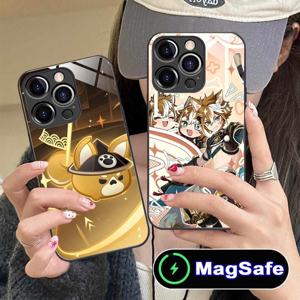 Game GI Gorou Mobile Phone Case for iPhone 17 16 15 14 13 12 11 Air Pro Max Plus Mini MagSafe Glass Colorful Cover Pretty Cover