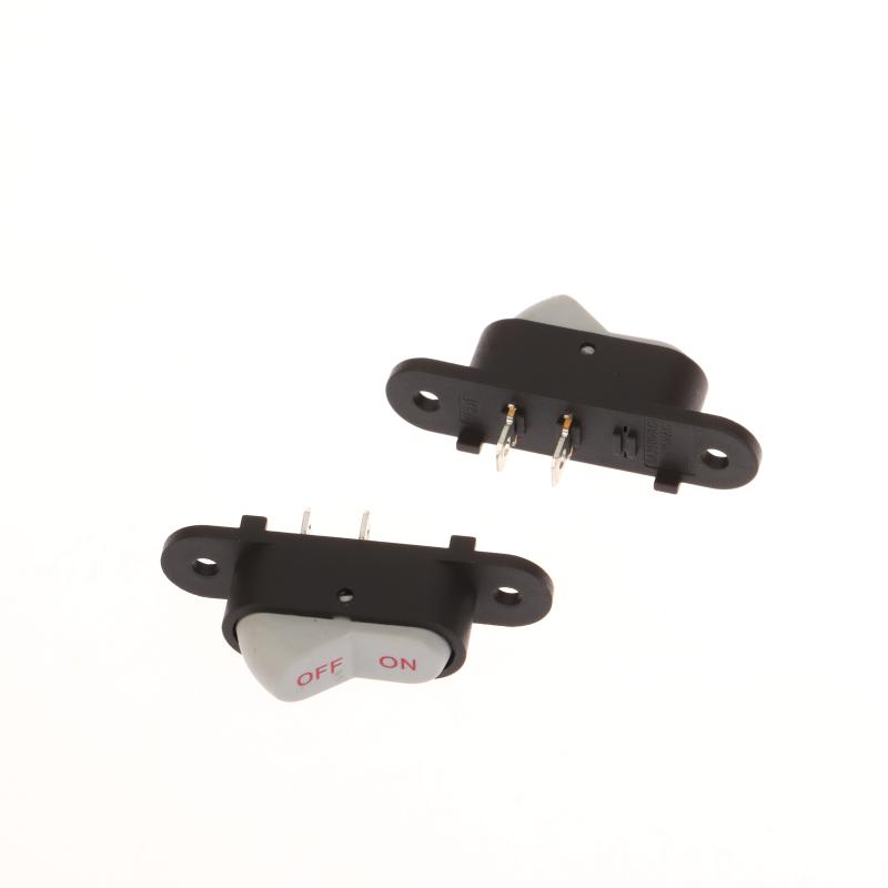 1/5Pcs Boat Button Switch White 2 Pin Light On/Off 250V 6A Ac Amp 125V 10A Electric Wok Home Start Switch