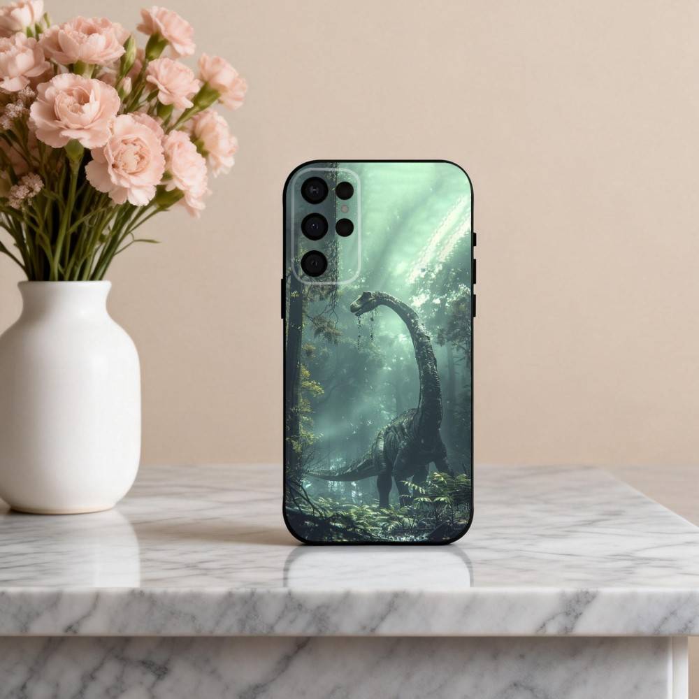 Cool D-Dinosaur Art  Phone Case For Samsung S25,24,23,22,30,21,10,9,Ultra,Plus,Lite,FE,4,5 G Soft Black Case