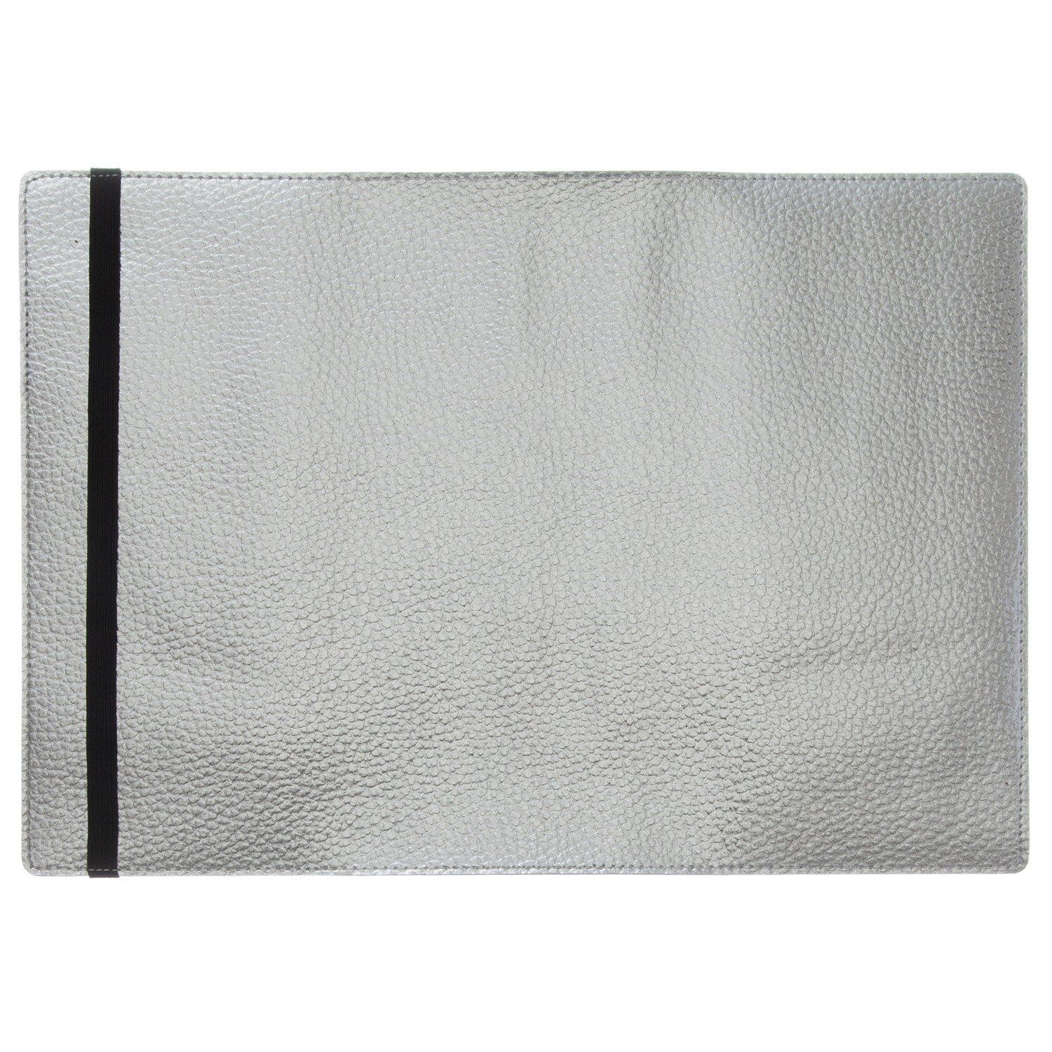 Laconic A5 Notebook Synthetic Leather Silver Cover, + Elastic, LDC08-160SV