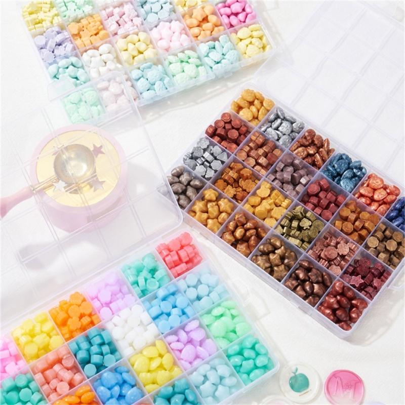 Colorful Wax Seal Beads for Seal Stamp Sealing Wax Beads for Envelope Christmas Package Wedding Invitation Decoration