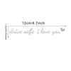 Rear View Mirror Sticker Drive Safe I Love You Car Mirror Sticker Waterproof Interior Decor For Automotive Vehicle Dashboard