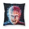 Pinhead Hellraiser Hellbound Kissenbezug Druckstoff Kissenbezug Halloween Horrorfilm Dekokissenbezug 45X45cm