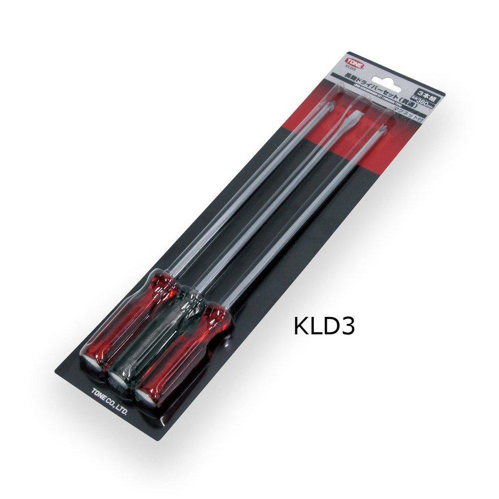 TONE Long Shaft Driver Set Set (Through-Hole) KLD3, 3-Piece