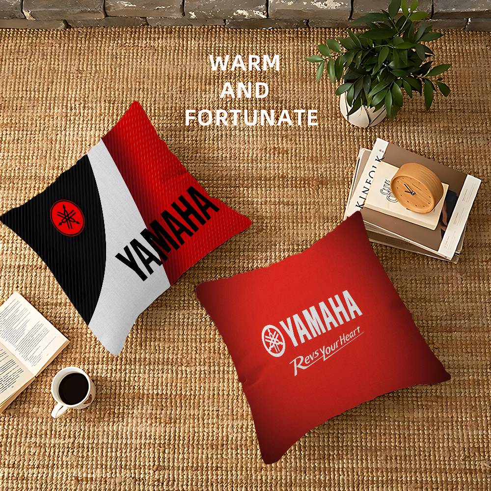 Y-YAMAHA Cuscino per Moto Copricuscino cartone animato Regalo Copricuscino Camera da letto Casa Divano Sedia Sedile Decorazione federa