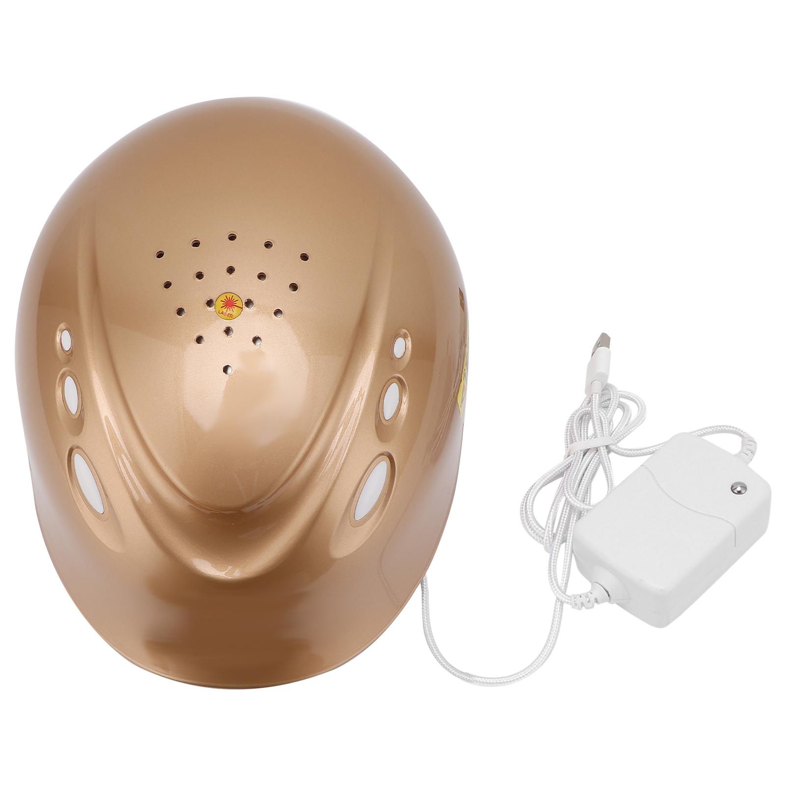 

Лазерный шлем для роста волос 160 шт. световых чипов устройство для лечения выпадения волос золотой 100-240VUK вилка EU Plug