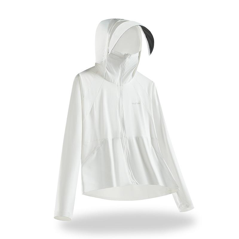 Summer Outdoor Ice Silk UV Protection Sunscreen Clothing Women's Light and Breathable Camping Cycling Sunscreen Clothing Jacket UPF10 +