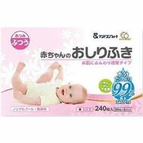 

Daiichi Paper Baby Wipes, 80 sheets x 3 packs