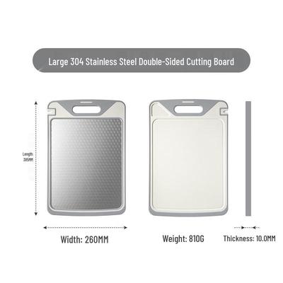 LISM Stainless Steel Double-Sided Chopping Board