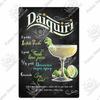 Putuo Decor Cocktail Vintage Metal Sign Tin Sign Decorative Plaque Wall Decor Bar Pub Man Cave Living Room Decoration