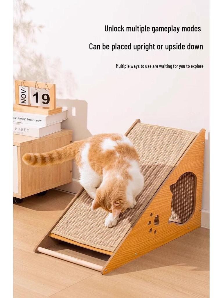 Sisal Katzenkratzbrett: Vertikal, Kratzfest, Langlebig, Schmutzabweisend, Sofaschutz, Katzenkrallenkissen