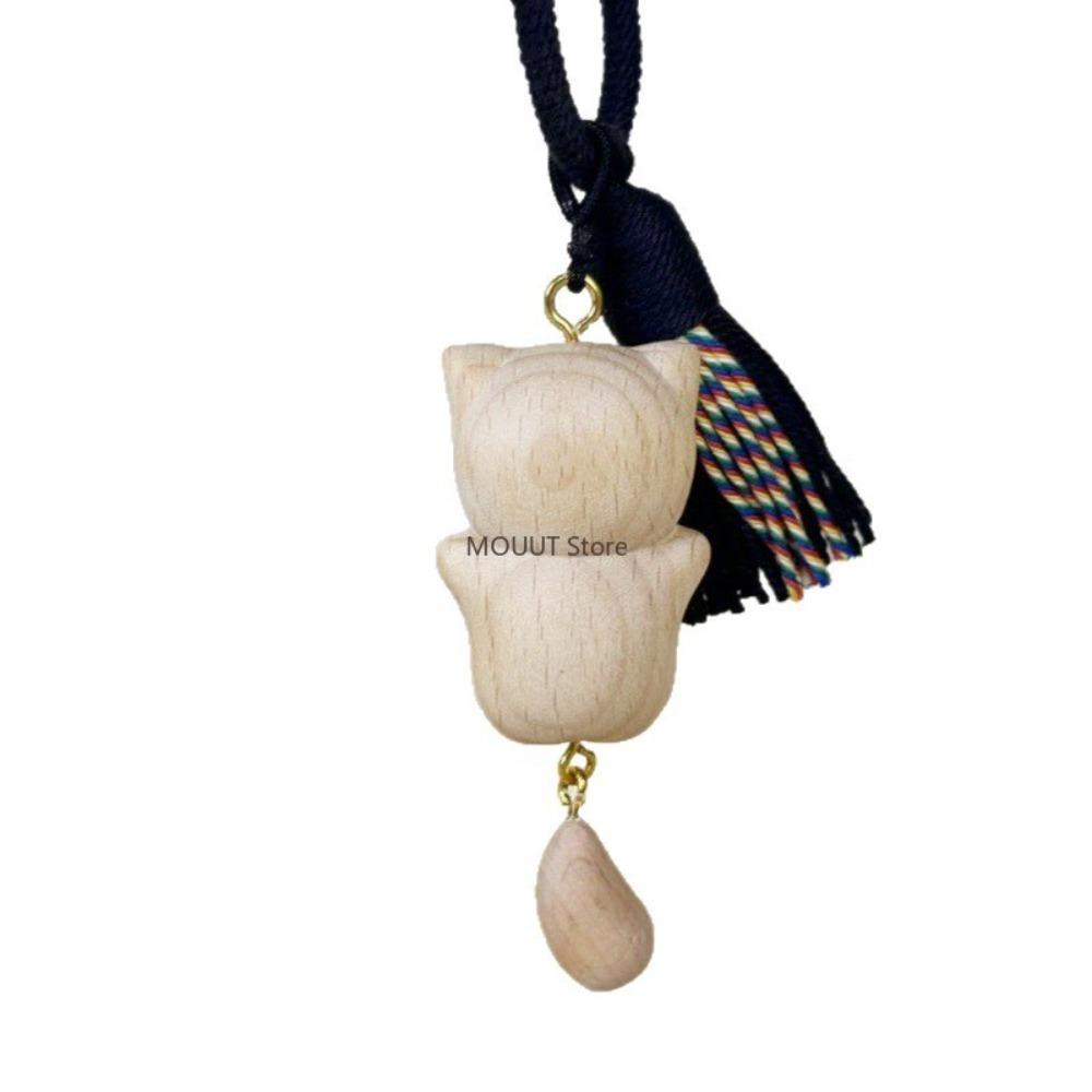 1PC Handcrafted Lying Flat Cat Pendant for Bags Car Accessory Home Decoration Figurines Birthday Gift for Friend