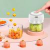 Yousheng Rechargeable Garlic Chopper 100/250ml Mini Food Processor for Vegetables Fruits Nuts Meat One-Button Operation Garlic Clay Machine