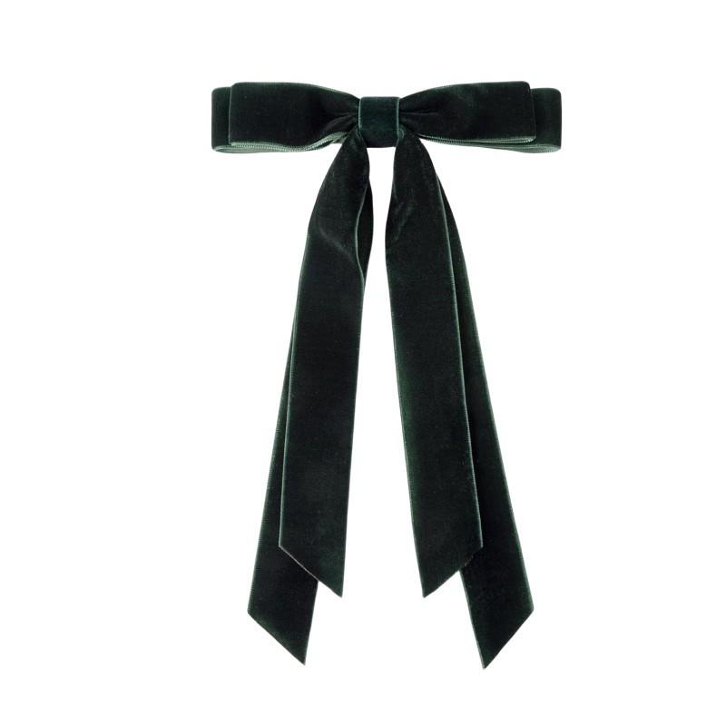 Winter Fluffy Ribbon Double Bow Hair Clip - Girl s Princess Hair Accessory
