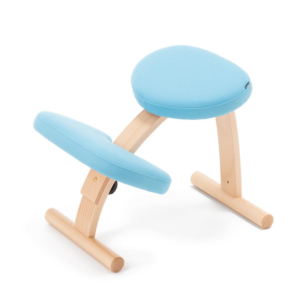 Balance Lab Balance Easy Standard Standard Light Balance Improves Posture with Made In Height Adjustable Frame, Box, Blue, 147BN005, Chair, Ease,