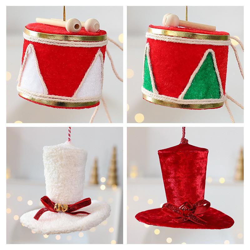 Christmas Tree Ornament With Drum And Hat Decor For Holiday Festivities