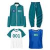 4 Pcs/Set Korean Game Cosplay Costume Squid Series Tracksuit Sweatshirt Jacket Pants