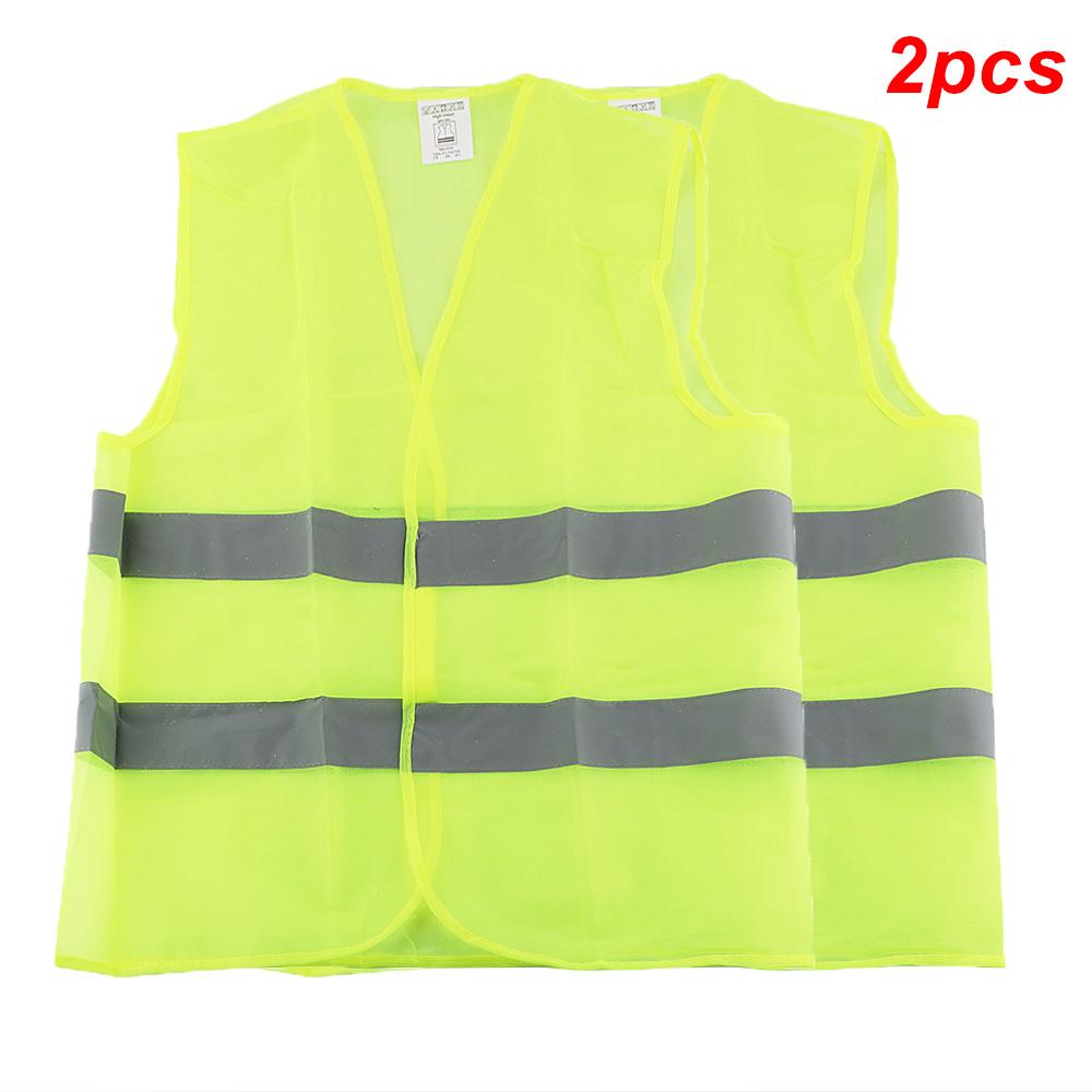 Car Reflective Vest Waistcoat High Visibility Neon Emergency Belt Clothing Bicycle Riding Motorcycle Accessories For Marine Boat
