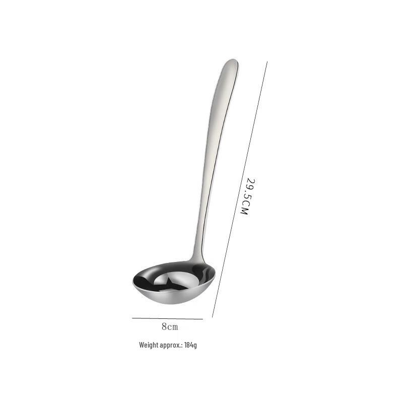 ZISIZ Stainless Steel Long Handle Ladle Set