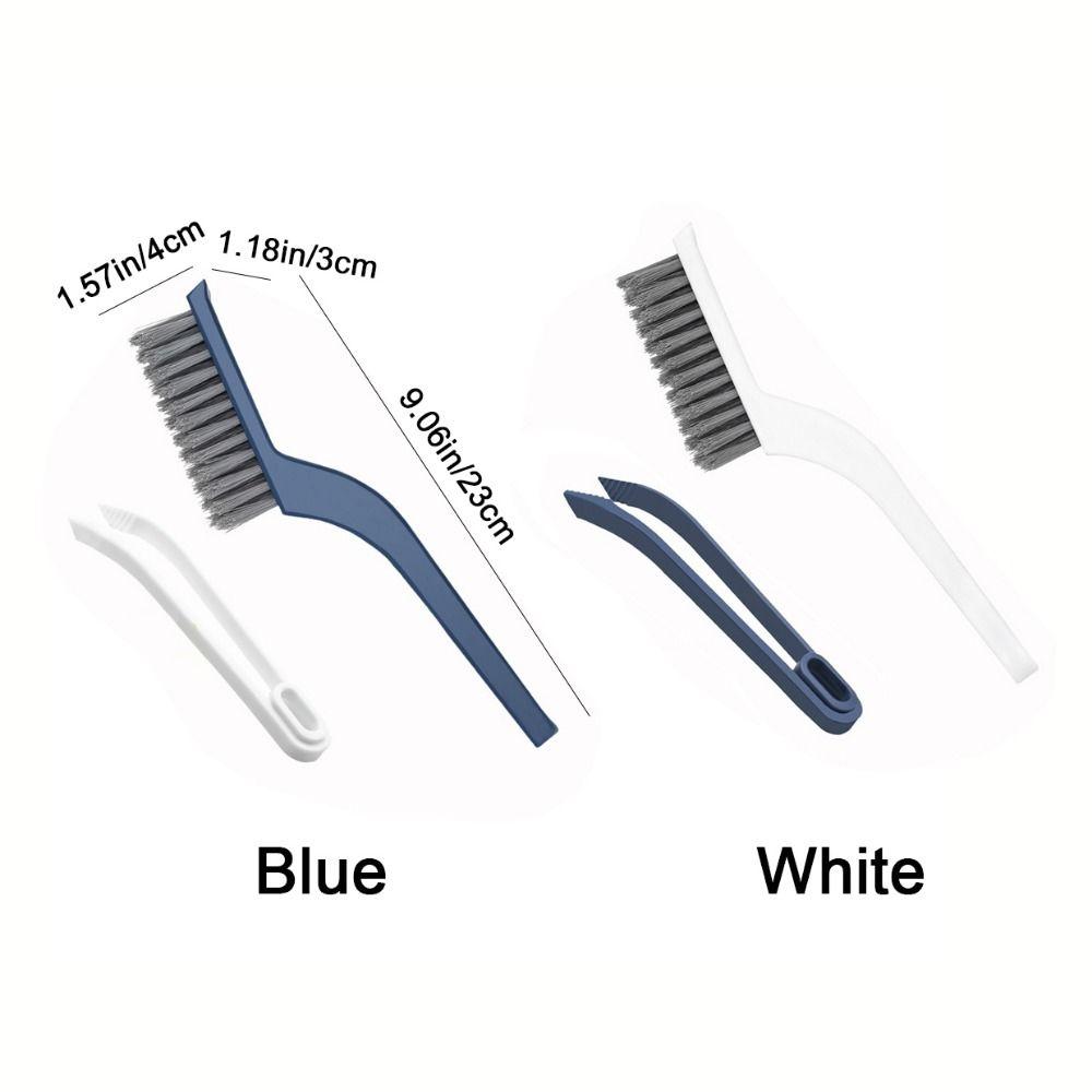 2Pcs Hard Bristle Crevice Cleaning Brush Plastic Tile Gap Brush Floor Seam Brush  Kitchen Gadgets