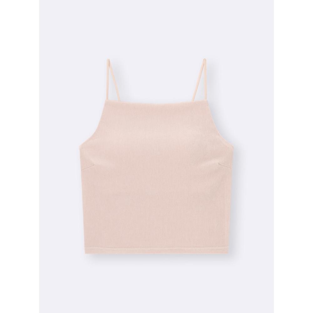 

Бюстгальтер Gu от Uniqlo Укороченная велюровая модель-майка 10 PINK/S