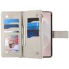 For Samsung Galaxy S25 Ultra Case Zipper Wallet Color Splicing Leather Flip Phone Cover with Straps