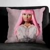 N-Nicki Minajj Singer Cushion Cover Pillowcase Ultra Soft Skin Friendly Fabric Cloud Like Comfort & Concealed Zipper